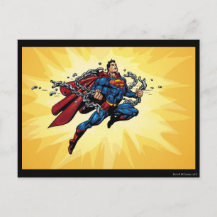 Carte Postale Superman breaks chains