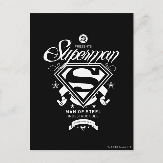 Carte Postale Superman Coat of Arms (Devant)