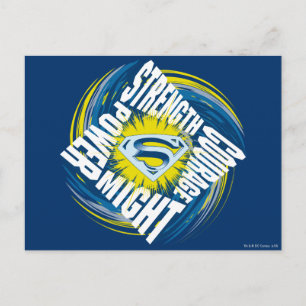 Carte Postale Superman Courage Force Puissance