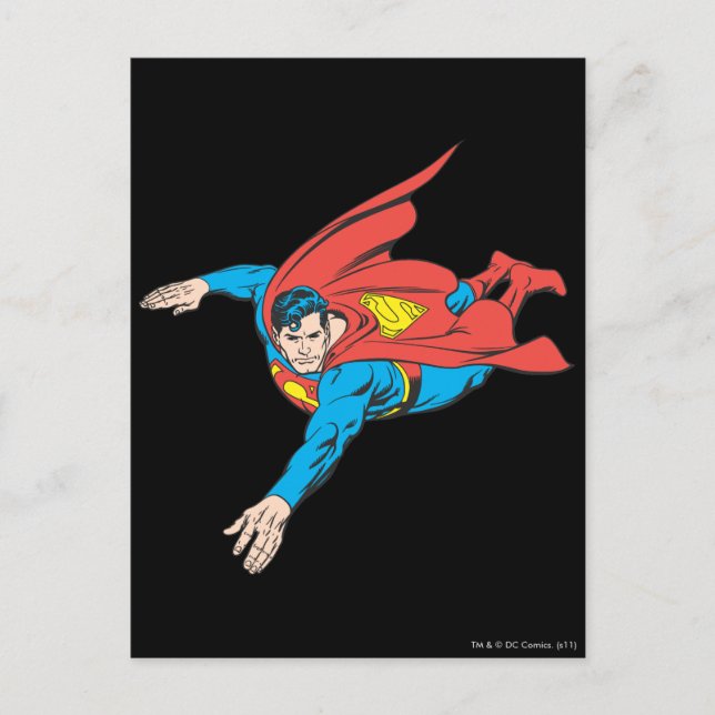 Carte Postale Superman Dives Left (Devant)