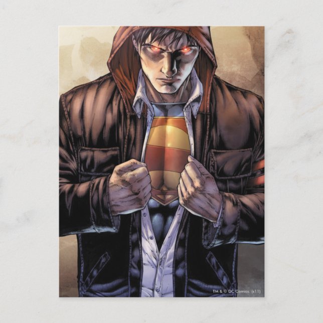 Carte Postale Superman Earth Cover - Couleur (Devant)