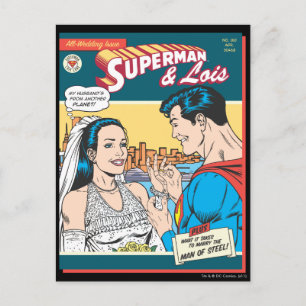 Carte Postale Superman et Lois Comic