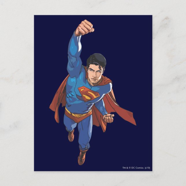 Carte Postale Superman Flying Forward (Devant)