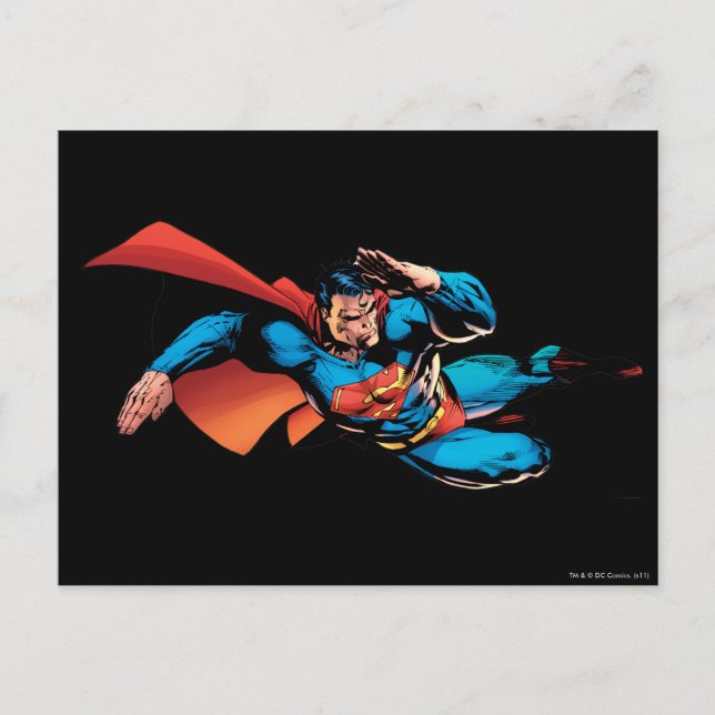 Carte Postale Superman Flying Kick (Devant)