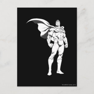 Carte Postale Superman frappe un poteau