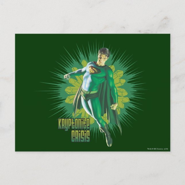 Carte Postale Superman Kryptonite Crisis (Devant)