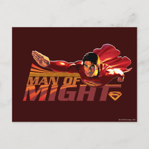 Carte Postale Superman Man of Might