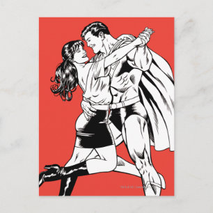 Carte Postale Superman noir et blanc 4