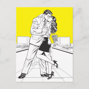 Carte Postale Superman noir et blanc 5