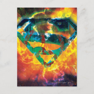 Carte Postale Superman S-Shield   Logo à l'étroit pour la paix