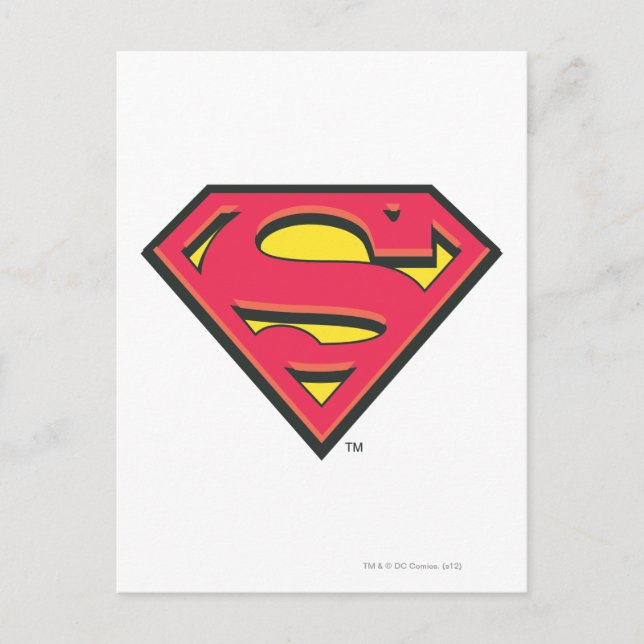 Carte Postale Superman S-Shield | Logo classique (Devant)