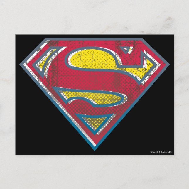Carte Postale Superman S-Shield | Logo imprimé (Devant)