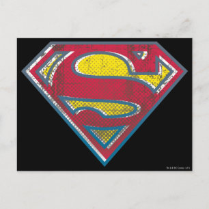 Carte Postale Superman S-Shield   Logo imprimé