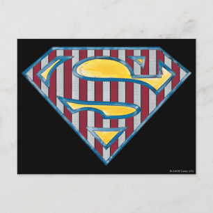 Carte Postale Superman S-Shield   Logo par répartition