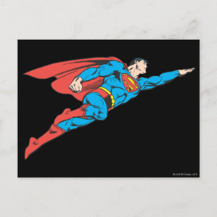 Carte Postale Superman volant à droite
