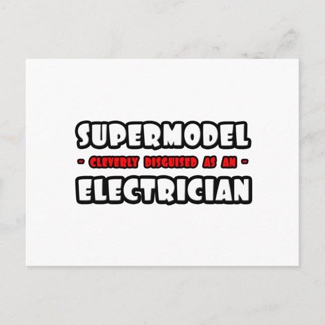 Carte Postale Supermodèle .. Électricien (Devant)