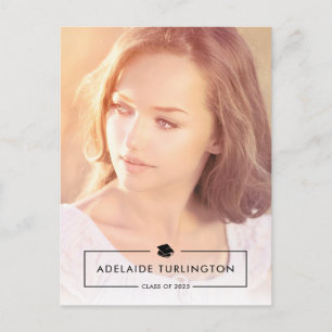 Carte Postale Superposition moderne simple Pleine photo Graduati