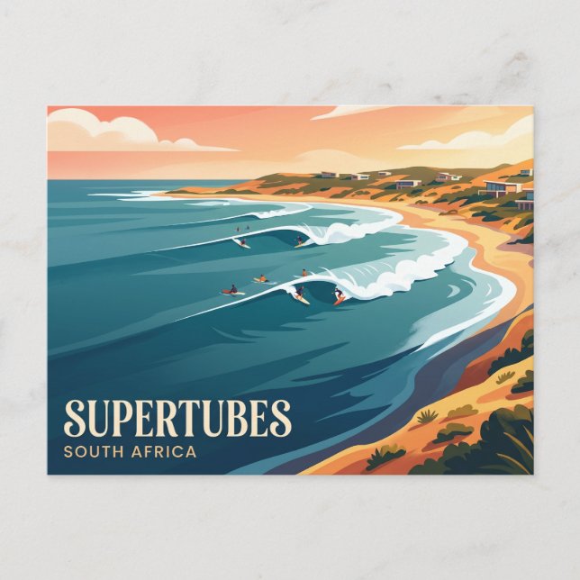 Carte Postale Supertubes Afrique du Sud (Devant)