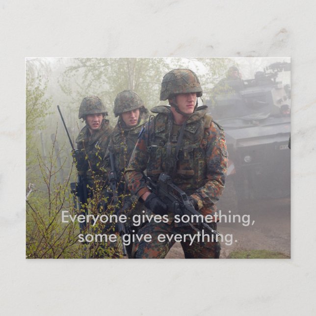 Carte Postale Support de nos troupes (Devant)