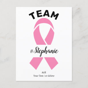 Carte Postale Support Équipe De Sensibilisation Au Cancer Du Sei