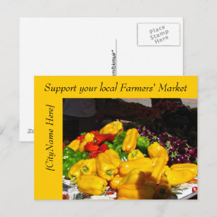 Carte postale - Support Farmers Market - Poivrons