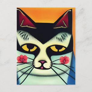 Carte Postale Supports mixtes de chat