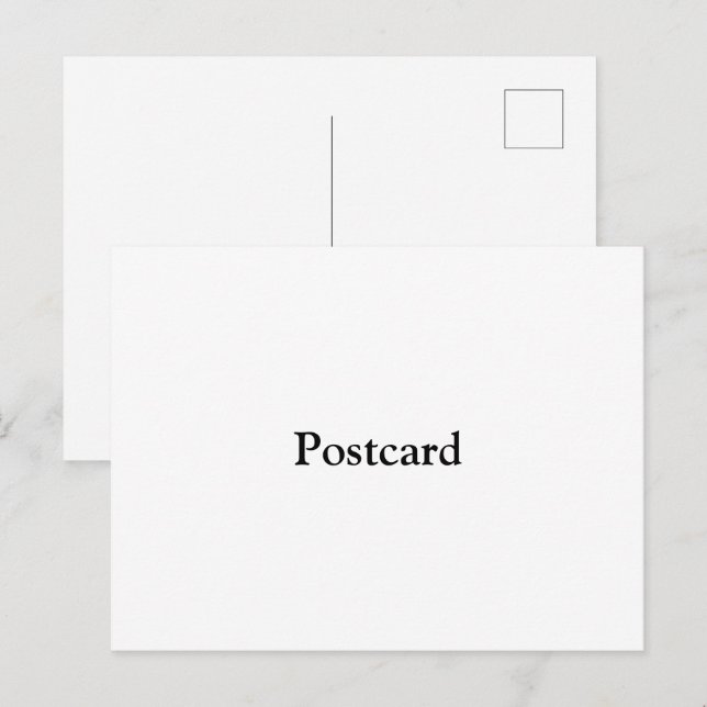 Carte Postale Supprimer ce texte et ajouter votre propre design (Devant / Derrière)