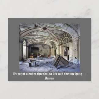 Carte Postale Sur ce que les fils minces font la vie et la fortu