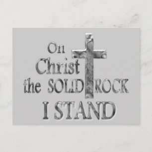Carte Postale Sur Christ le Rocher Solide je me tiens