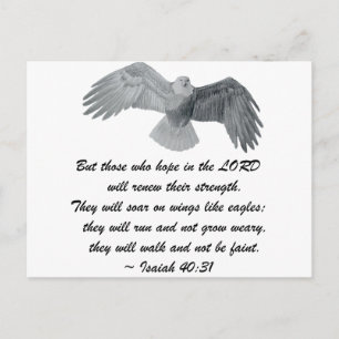 Carte Postale Sur des ailes comme des aigles - Is 40:31