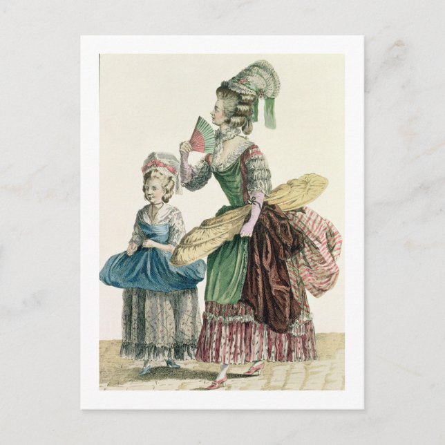 Carte Postale Sur Elegant Dressmaker Delivering her Work, plate  (Devant)