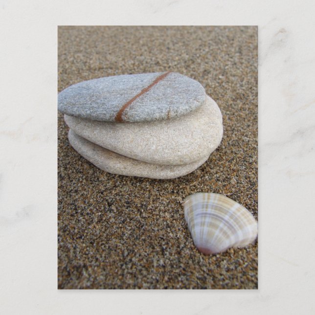Carte postale sur la plage (Devant)