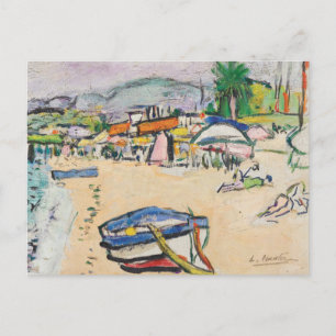 Carte Postale Sur La Plage George Leslie Hunter