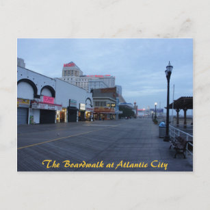 Carte Postale Sur la promenade à Atlantic City, NJ