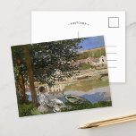 Carte Postale Sur la rive de la Seine | CLAUDE MONET<br><div class="desc">Sur la rive de la Seine, Bennecourt (1868), ou River Scene à Bennecourt, est une huile sur toile peinte par le peintre impressionniste Claude Monet. L'oeuvre représente Camille Doncieux, la future épouse de Monet, qui regarde d'une île de la Seine vers le village de Gloton, en périphérie de Bennecourt. Utilisez...</div>