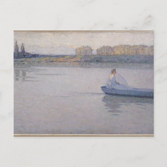 Carte Postale Sur la rivière, le matin, 1896 (Devant)