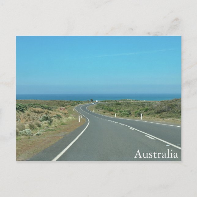 Carte Postale Sur la route en Australie (Devant)