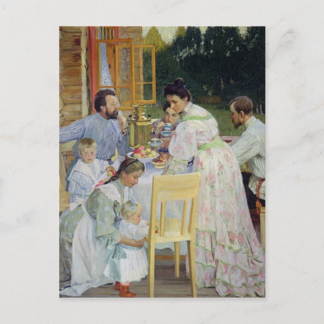 Carte Postale Sur la terrasse, 1906 (Devant)