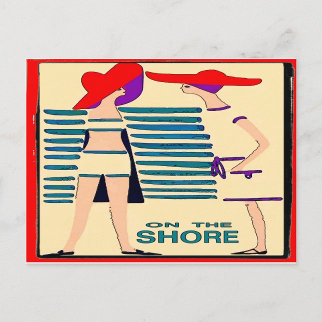 Carte Postale Sur l'Abstraite de Jersey Shore (Devant)