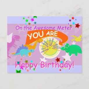 Carte Postale Sur l'Awesome Meter Vous êtes Awesome Anniversaire