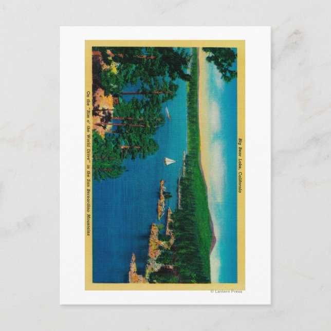 Carte Postale Sur le bord du monde de la promenade à San Bernard (Devant)