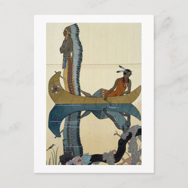 Carte Postale Sur le Missouri, 1922 (tirage pochoir) (Devant)