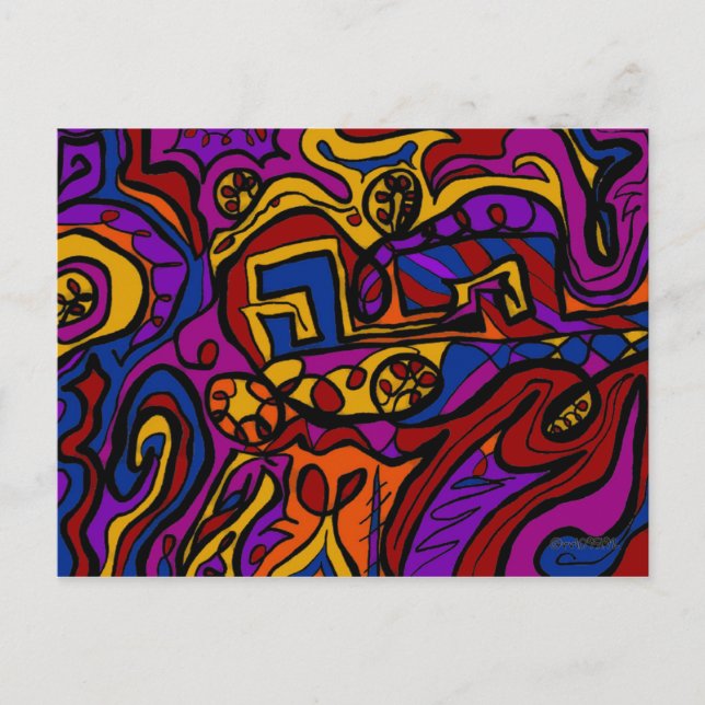 Carte Postale Sur le mur (Devant)