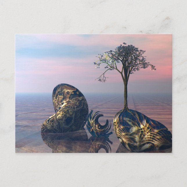 Carte Postale Sur le plan fractal 3D infini (Devant)