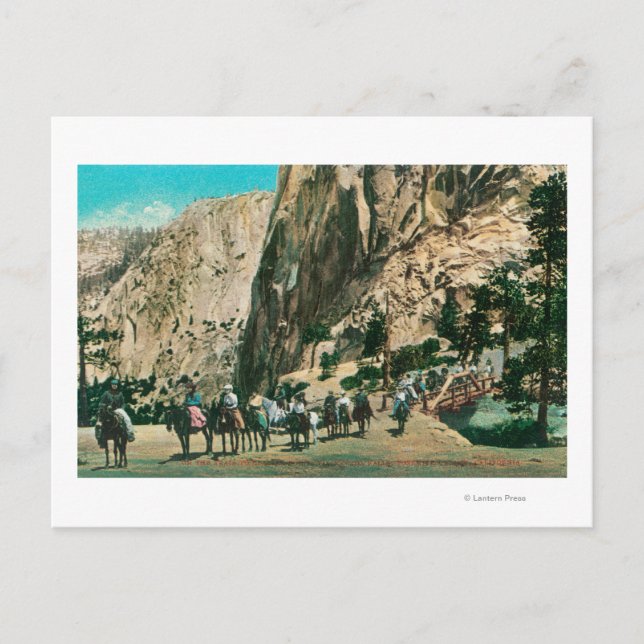 Carte Postale Sur le sentier vers Nevada Falls, Glacier Point (Devant)