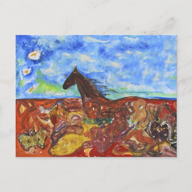 Carte Postale Sur le terrain (Devant)