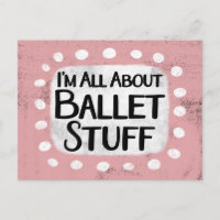 Carte postale sur le thème du ballet