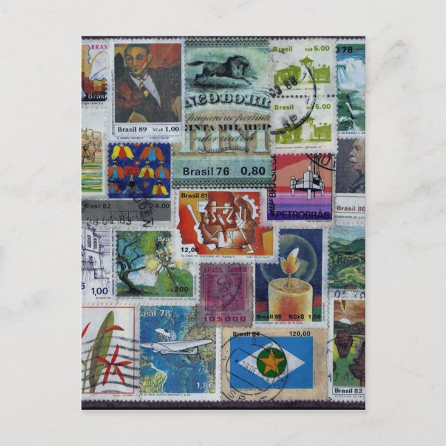 Carte postale sur le thème du timbre postal (Devant)