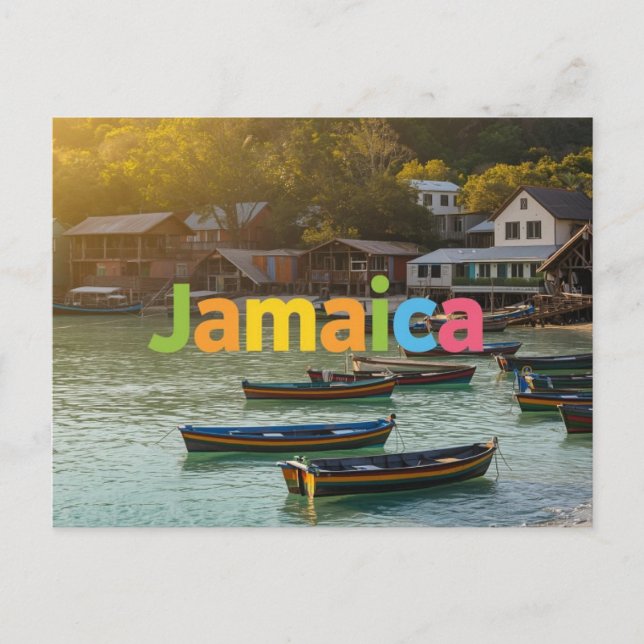 Carte Postale Sur l'eau en Jamaïque (Devant)