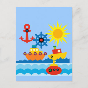 Carte Postale Sur l'océan